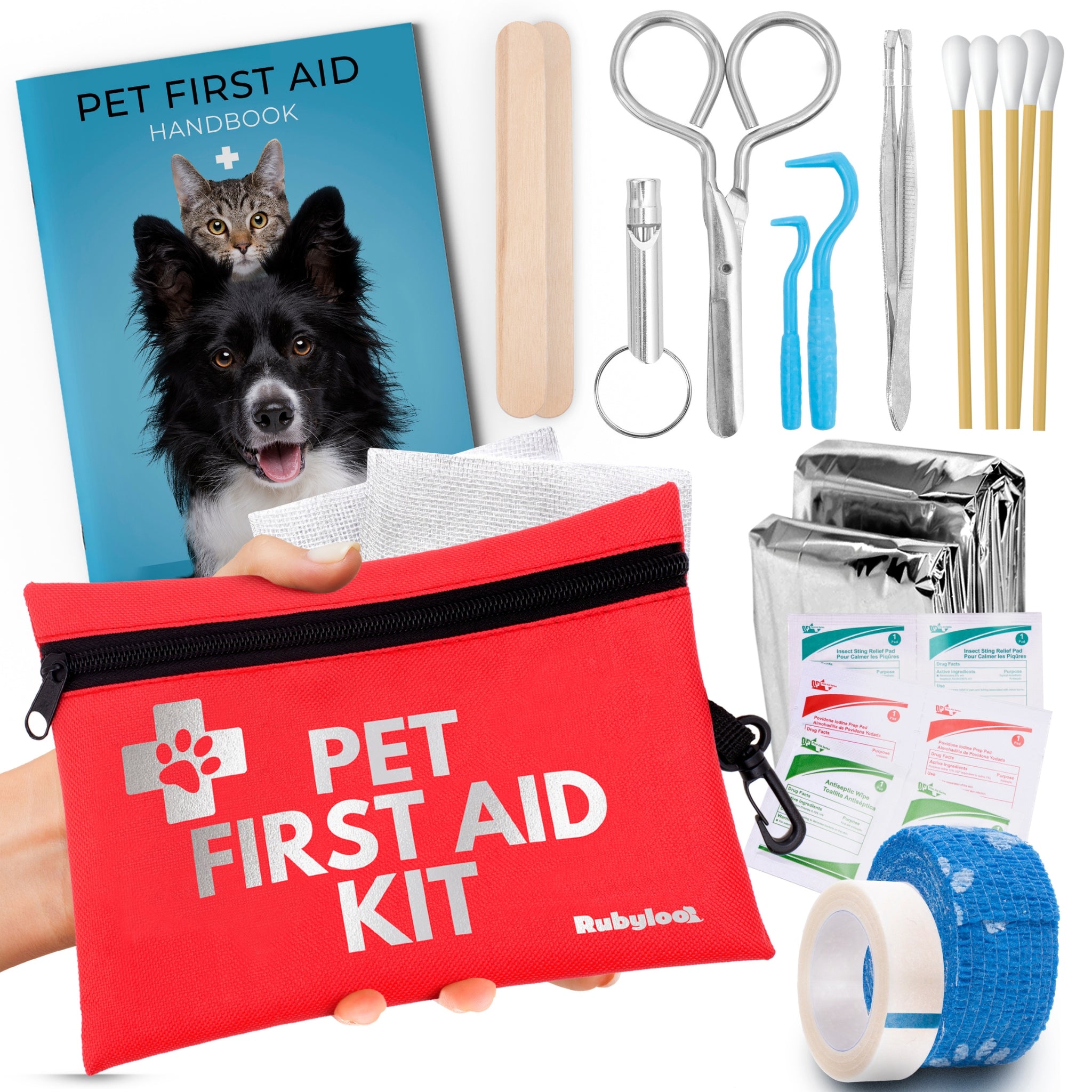 Pet First Aid Kit for Dogs Cats Travel Size