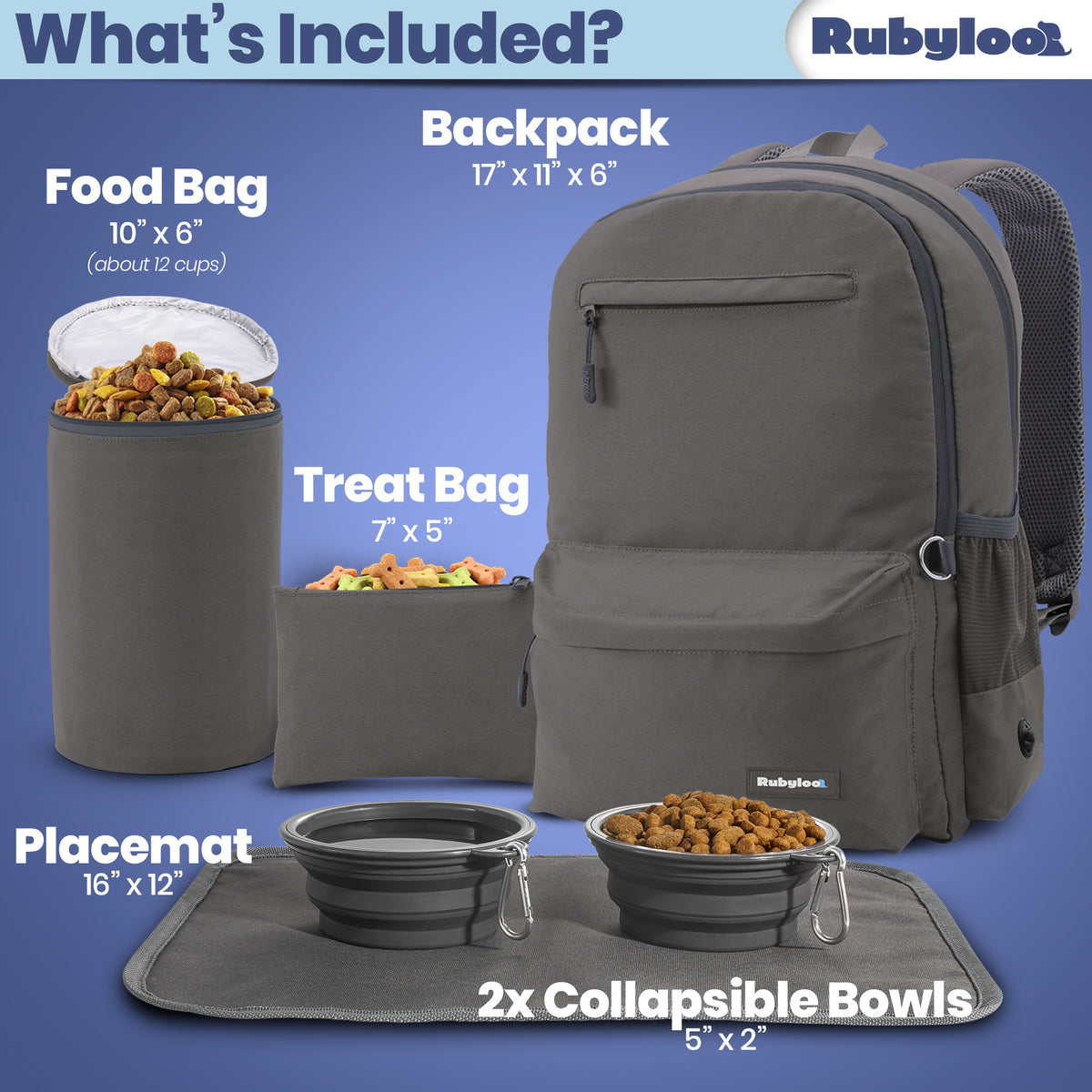 Original Doggy Bag™ Backpack for Dog Supplies Rubyloo