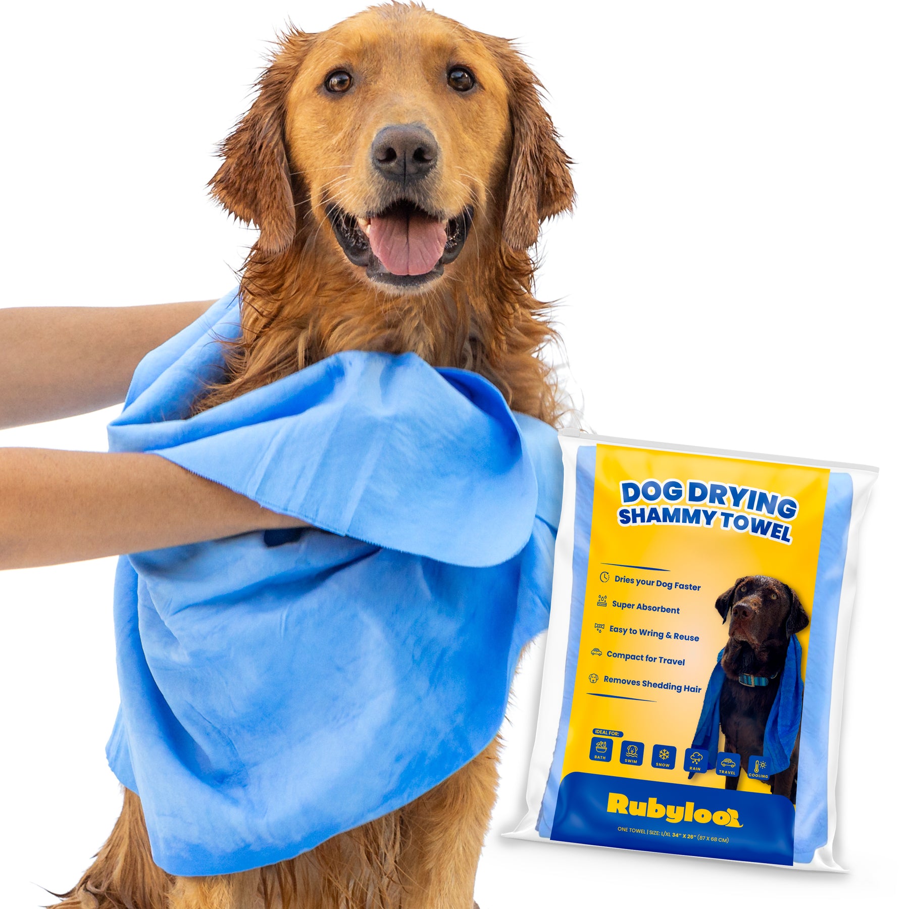 Dog Drying Shammy Towel – Rubyloo