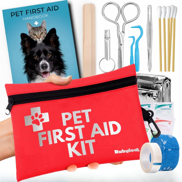 Pet First Aid Kit for Dogs & Cats-Travel Size